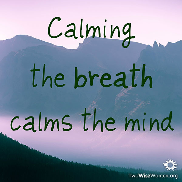 Calming the breath calms the mind